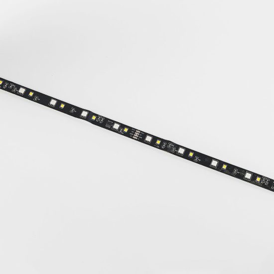 Striscia led 15w 3000k rgb con telecomando controllo del suono 5m tagliabile nera