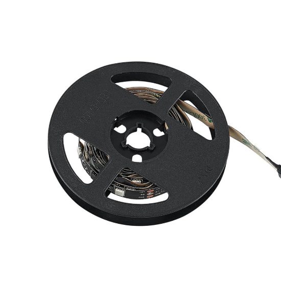 Striscia led usb 2,5w rgb con telecomando controllo del suono 1,2m per tv monitor nera