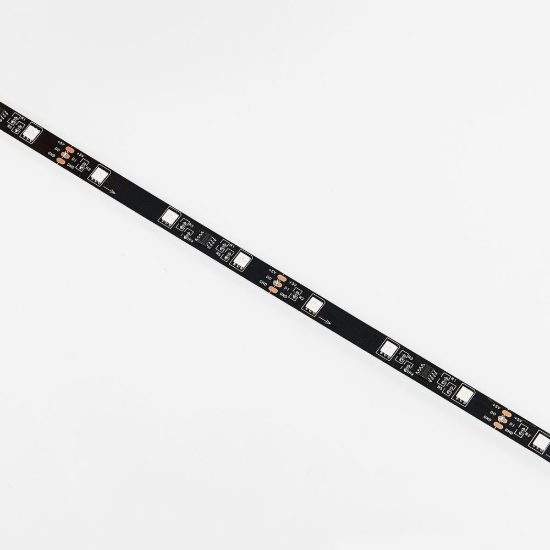 Striscia led usb 2,5w rgb con telecomando controllo del suono 1,2m per tv monitor nera