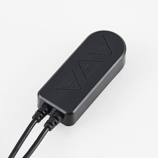 Striscia led usb 2,5w rgb con telecomando controllo del suono 1,2m per tv monitor nera
