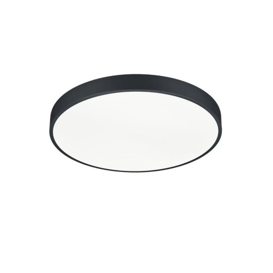 Plafoniera led 52,5w 2300k 3000k 4000k dimmerabile per soggiorno moderna rotonda nera