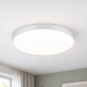 Plafoniera led 102w 2300k 3000k 4000k dimmerabile per soggiorno moderna rotonda bianca