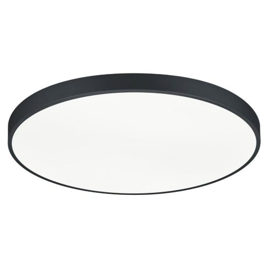 Plafoniera led 102w 2300k 3000k 4000k dimmerabile per soggiorno moderna rotonda nera