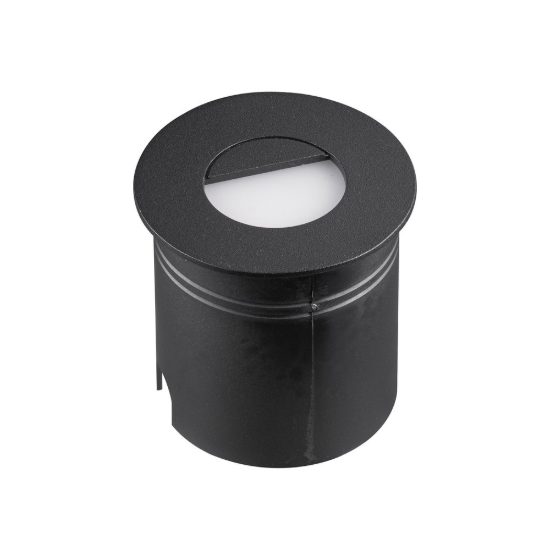 Segnapasso da esterno nero sabbiato led 3w 3000k ip65