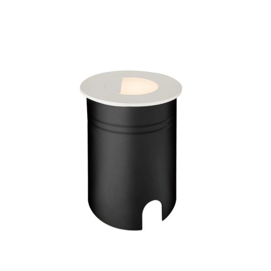 Segnapasso da esterno led 3w 3000k ip65 bianco sabbiato