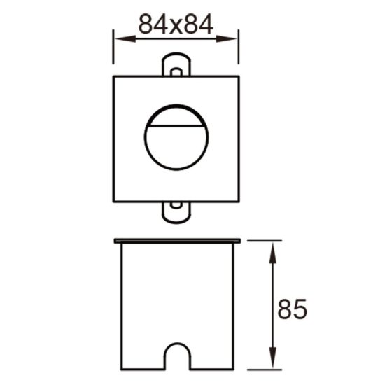 Segnapasso nero da esterno sabbiato led 3w 3000k ip65