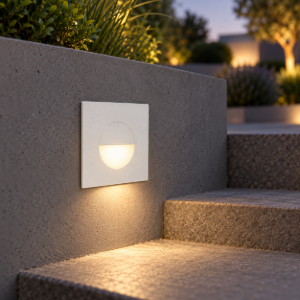 Segnapasso da esterno bianco opaco ip65 led 3w 3000k