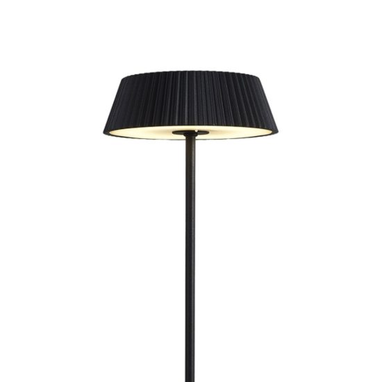 Lampada da tavolino esterno nera led 2w 3000k ip54 ricaricabile dimmerabile