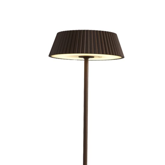 Lampada da tavolino da esterno portatile led 3000k ip54 ricaricabile dimmerabile corten