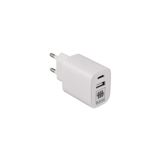 Adattatore di alimentazione per cavo usb usb-c bianco