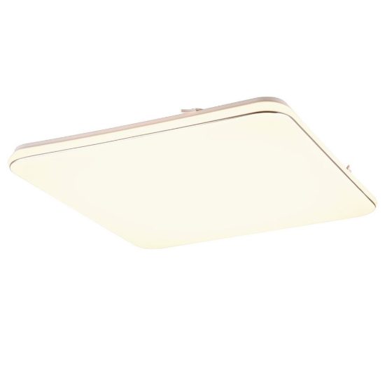 Plafoniera led 46w 3000k per soggiorno moderna quadrata bianca