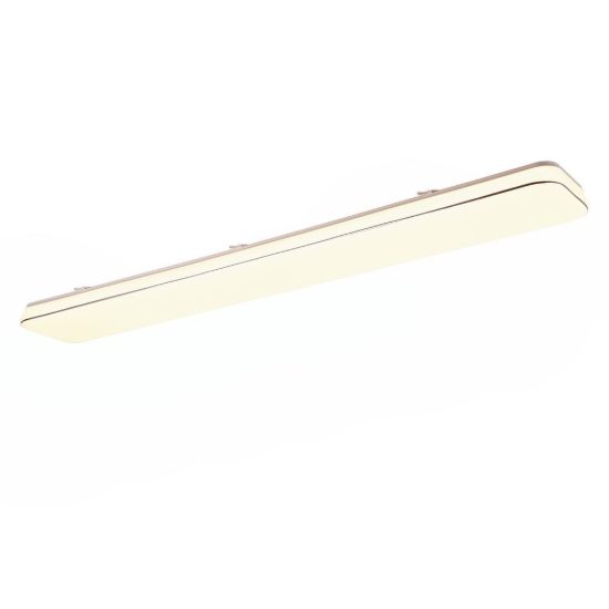 Plafoniera led 46w 3000k per corridoio moderna rettangolare bianca