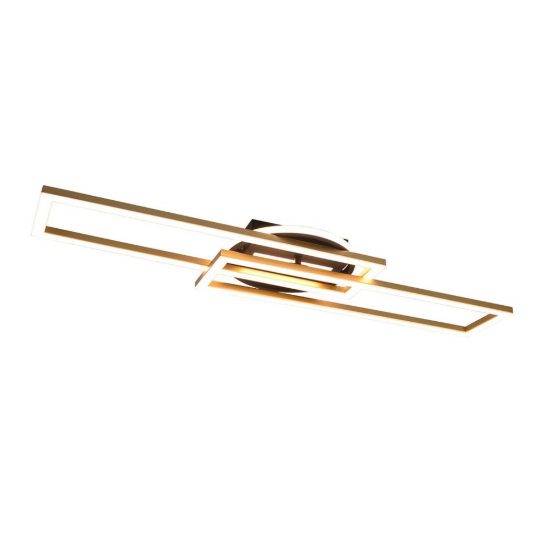 Plafoniera led 30w cct 2700k 6000k con telecomando a elementi orientabili nera oro