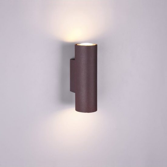 Applique bi-emissione 2 luci per soggiorno moderna ruggine