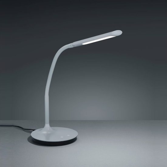 Lampada da scrivania led 5w 3000k 4000k 5000k touch dimmerabile flessibile per ufficio grigia