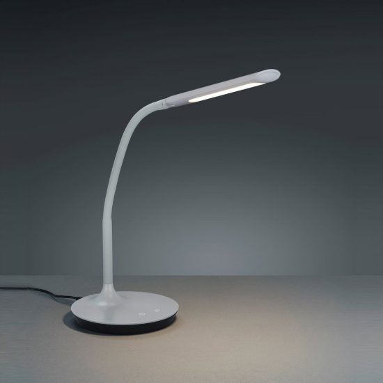 Lampada da scrivania led 5w 3000k 4000k 5000k touch dimmerabile flessibile per ufficio grigia