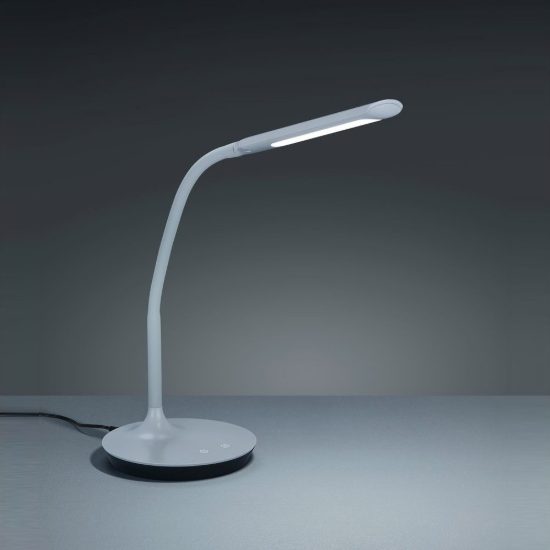 Lampada da scrivania led 5w 3000k 4000k 5000k touch dimmerabile flessibile per ufficio grigia