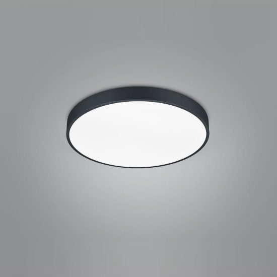 Plafoniera led 52,5w 2300k 3000k 4000k dimmerabile per soggiorno moderna rotonda nera