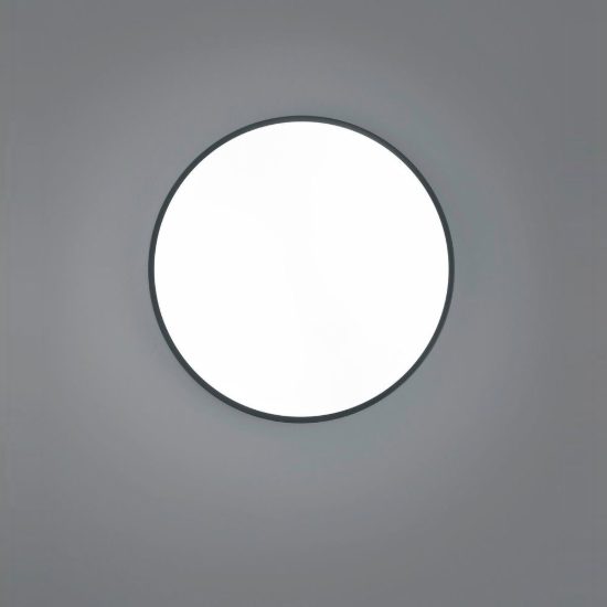 Plafoniera led 52,5w 2300k 3000k 4000k dimmerabile per soggiorno moderna rotonda nera