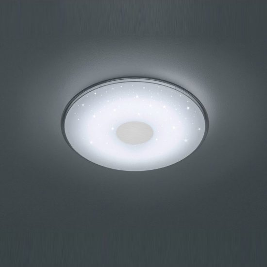 Plafoniera led 21,5w cct 3000k 5500k con telecomando per soggiorno moderna rotonda bianca