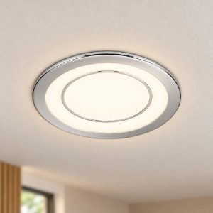 Faretto da incasso per cartongesso per soggiorno led 5w 3000k tripla accensione rotondo cromo