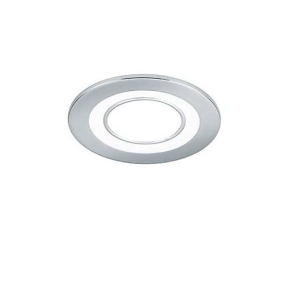 Faretto da incasso per cartongesso per soggiorno led 5w 3000k tripla accensione rotondo cromo