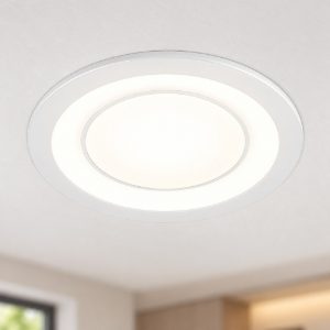 Faretto da incasso per cartongesso per salotto led 5w 3000k tripla accensione rotondo bianco opaco