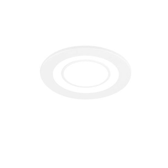Faretto da incasso per cartongesso per salotto led 5w 3000k tripla accensione rotondo bianco opaco
