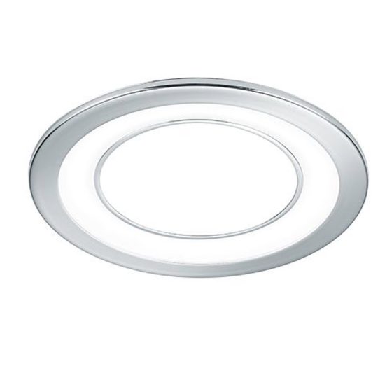 Faretto da incasso per cartongesso per soggiorno led 10w 3000k tripla accensione rotondo cromo
