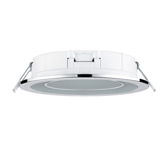 Faretto da incasso per cartongesso per soggiorno led 10w 3000k tripla accensione rotondo cromo