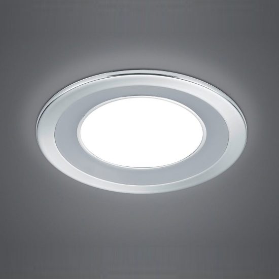 Faretto da incasso per cartongesso per soggiorno led 10w 3000k tripla accensione rotondo cromo