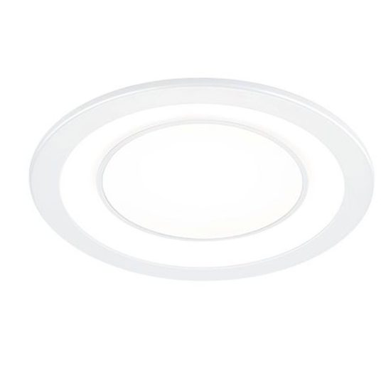 Faretto da incasso per cartongesso per salotto led 10w 3000k tripla accensione rotondo bianco opaco