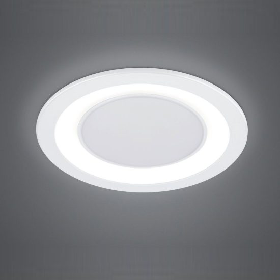 Faretto da incasso per cartongesso per salotto led 10w 3000k tripla accensione rotondo bianco opaco