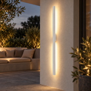 Applique da esterno moderna led 3000k ip54 lineare bianca