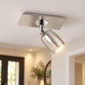 Faretto da soffitto per cucina orientabile moderno nichel opaco