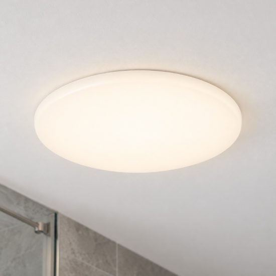 Eglo rapita faretto da incasso per cartongesso led 11,5w 3000k ip65 foro 6,8cm rotondo bianco