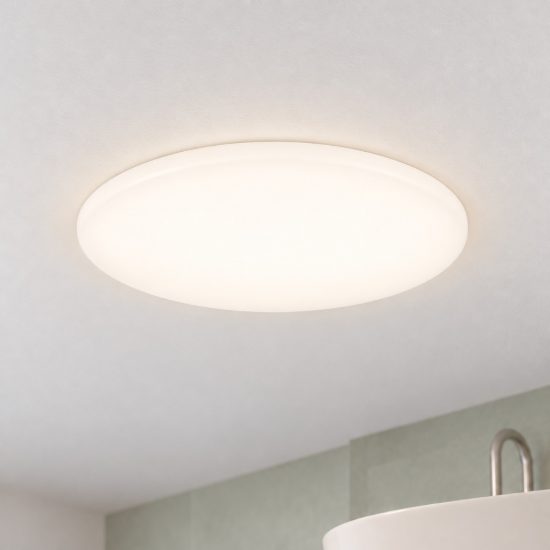 Eglo rapita faretto da incasso per cartongesso led 18w 3000k ip65 foro 6,8cm rotondo bianco