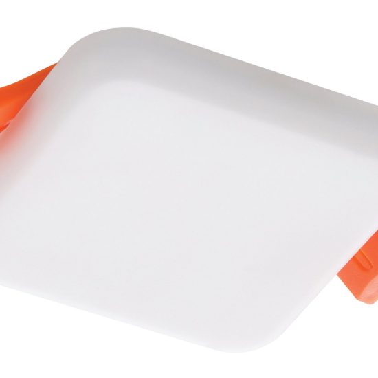 Eglo rapita faretto da incasso per cartongesso led 4,5w 3000k ip65 foro 6,8cm quadrato bianco
