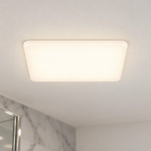 Eglo rapita faretto da incasso per cartongesso led 18w 3000k ip65 foro 6,8cm quadrato bianco