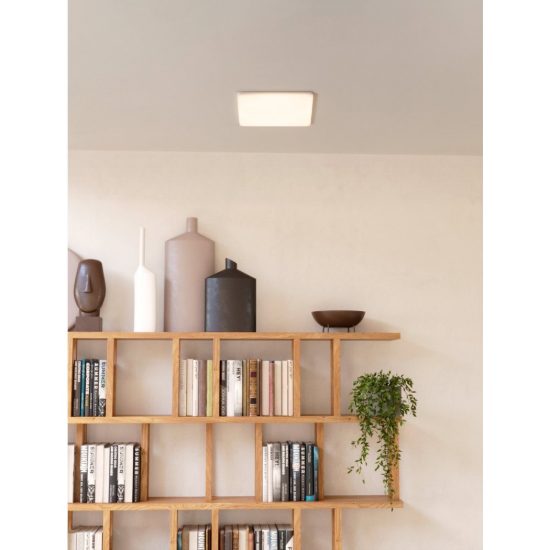Eglo rapita faretto da incasso per cartongesso led 18w 3000k ip65 foro 6,8cm quadrato bianco