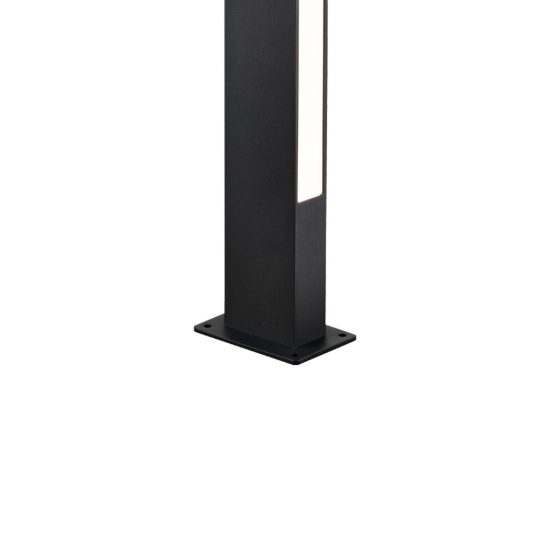 Lampione per esterno giardino moderno nero led 3000k ip65 h60cm