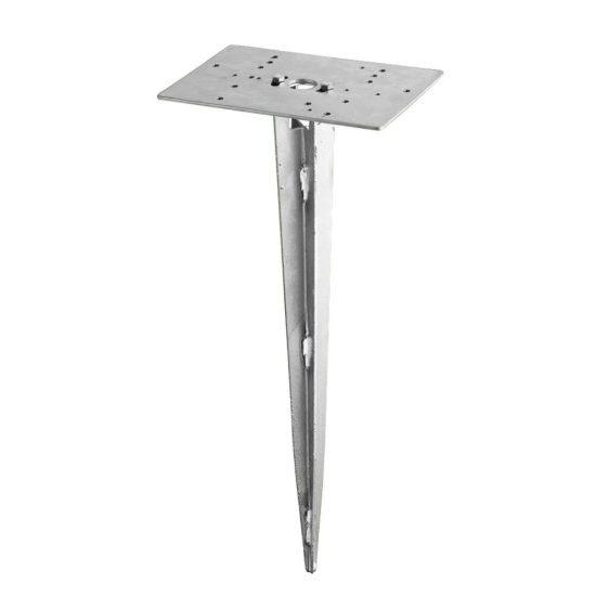 Picchetto da terreno per paletti da esterno 40,5cm nichel opaco