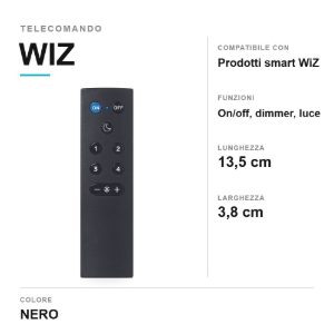 Telecomando wiz per lampade smart nero