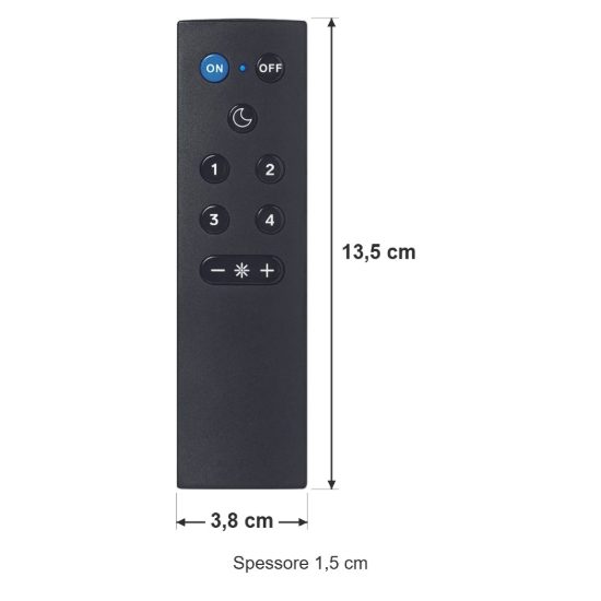 Telecomando wiz per lampade smart nero