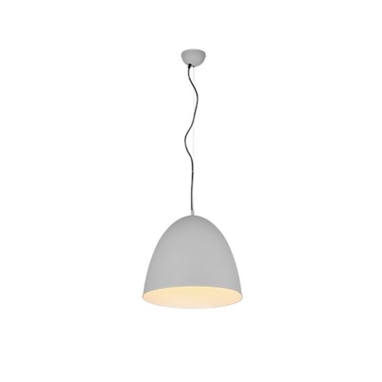 Lampadario a sospensione grande per cucina moderno a cupola grigio