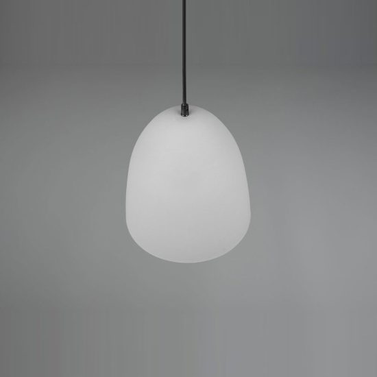 Lampadario a sospensione piccolo per cucina moderno a cupola grigio