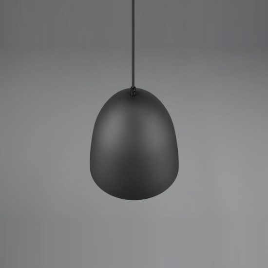 Lampadario a sospensione piccolo per cucina moderno a cupola nero oro