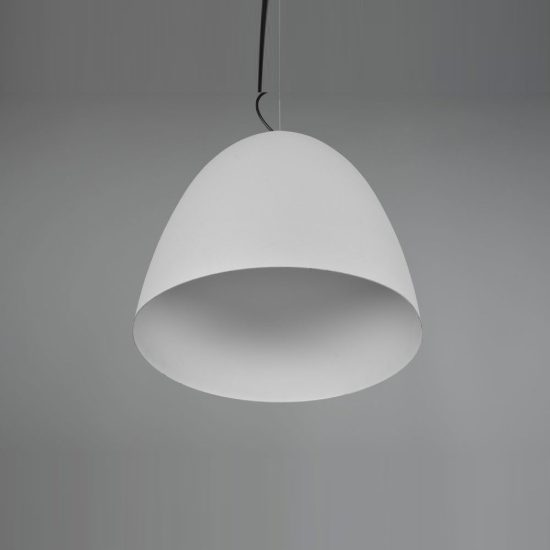 Lampadario a sospensione grande per cucina moderno a cupola grigio