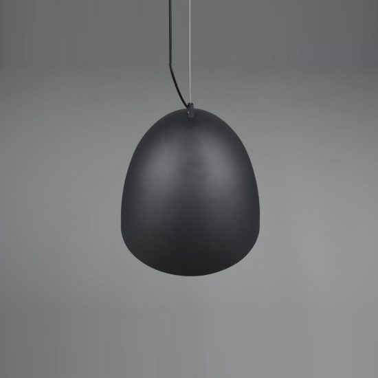 Lampadario a sospensione grande per cucina moderno a cupola nero oro