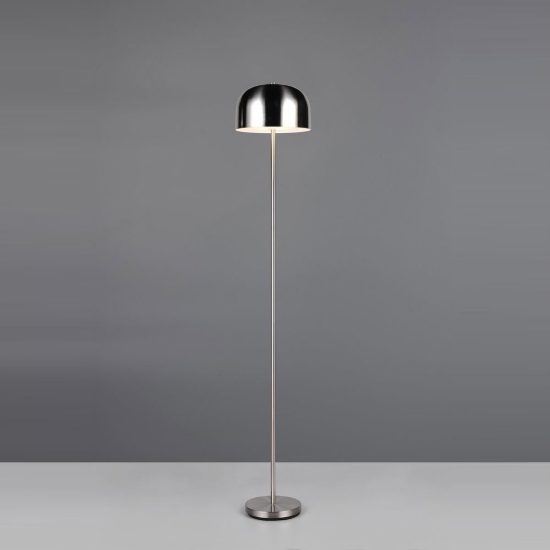 Piantana ricaricabile led 2,5w 3000k touch per soggiorno moderna nichel opaco